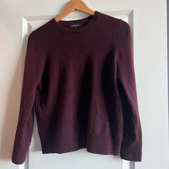Quince Sweaters - Quince burgundy cashmere sweater - medium